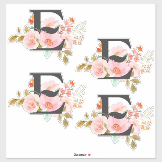 Letter E Sticker (Vel)