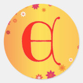 Letter E Sticker (Voorkant)