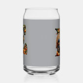 Letter E Thanksgiving style gift  Blikvorm Glas (Rechts)