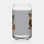 Letter E Thanksgiving style gift  Blikvorm Glas (Links)