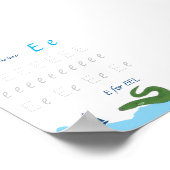 Letter E Volgposter voor Kinderen Poster (Hoek)