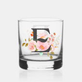 Letter E Whiskey Glas (Voorkant)