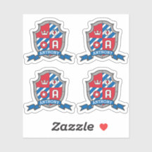 Letter Een aangepaste naam Anthony Eagle ridders c