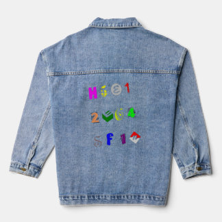 Letter en nummer Baby Denim Jacket