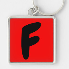 letter f , abeceddario , initiaal sleutelhanger