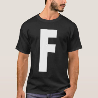 Letter F Bovenste Hoesje alfabet Halloween T-shirt