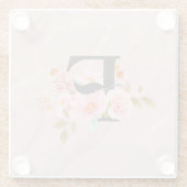 Letter F Glazen Onderzetter (Achterkant)