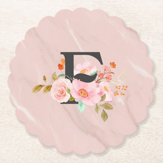 Letter F Kartonnen Onderzetters (Voorkant)