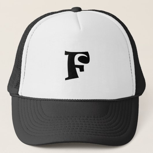 Letter F_large Trucker Pet (Voorkant)