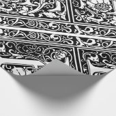 Letter F Middeleeuws Monogram Art Nouveau Cadeaupapier (Hoek)