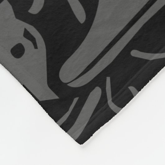 Letter F Middeleeuws Monogram Art Nouveau Fleece Deken (Hoek)