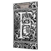 Letter F Middeleeuws Monogram Art Nouveau Klembord (Links)