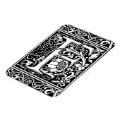 Letter F Middeleeuws Monogram Art Nouveau Magneet (Linkerzijde)