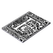 Letter F Middeleeuws Monogram Art Nouveau Notitieboek (Linkerzijde)