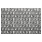 Letter F Middeleeuws Monogram Art Nouveau Stof (Yard (91,4 cm))