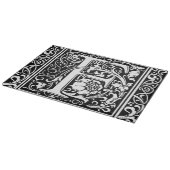 Letter F Middeleeuwse Monogram Art Nouveau Snijplank (Hoek)