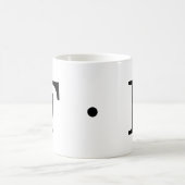 Letter F Monogram Klassieke Mok, 11 oz Koffiemok (Center)