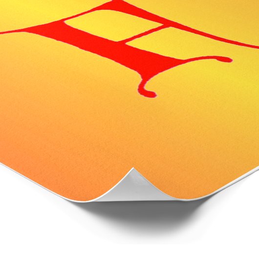 Letter F Poster (Hoek)