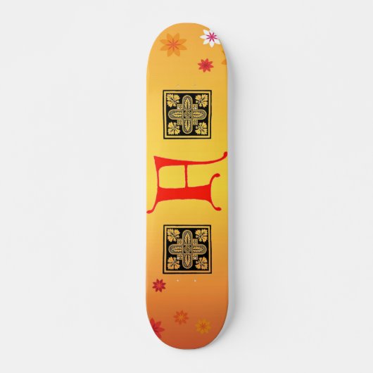 Letter F Skateboard (Voorkant)