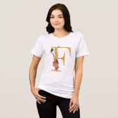 Letter f Tri-Blend shirt (Voorkant volledig)