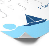 Letter F Volgposter voor Kinderen Poster (Hoek)