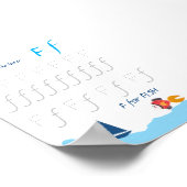 Letter F Volgposter voor Kinderen Poster (Hoek)