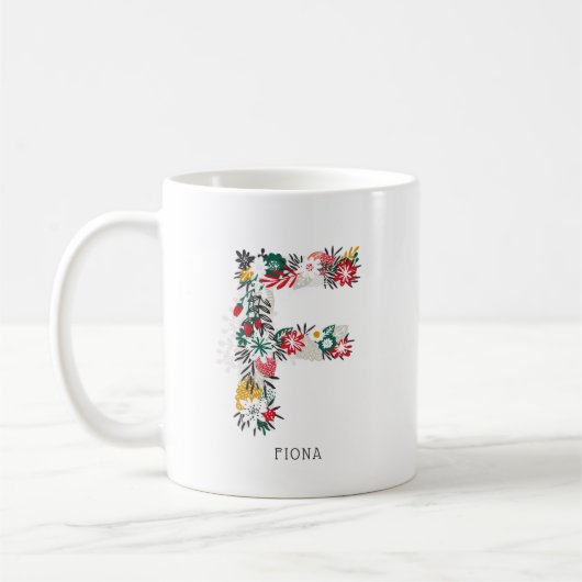 letter F | Whimsical Floral Letter Monogram I Mok (Links)