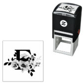 Letter F Zelfinktende Stempel (In situ)