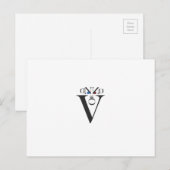 Letter Face Briefkaart (Voorkant / Achterkant)