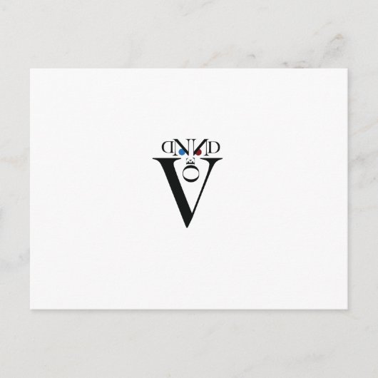 Letter Face Briefkaart (Voorkant)