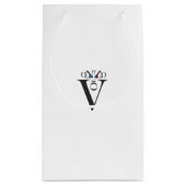 Letter Face Gift Bag Klein Cadeauzakje (Achterkant)