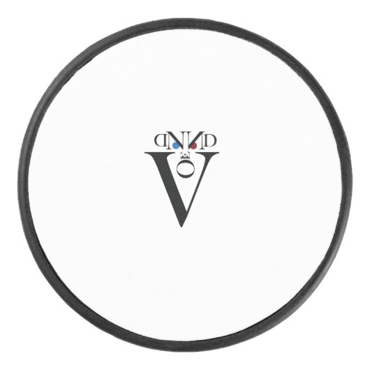 Letter Face Hockey Puck (Voorkant)