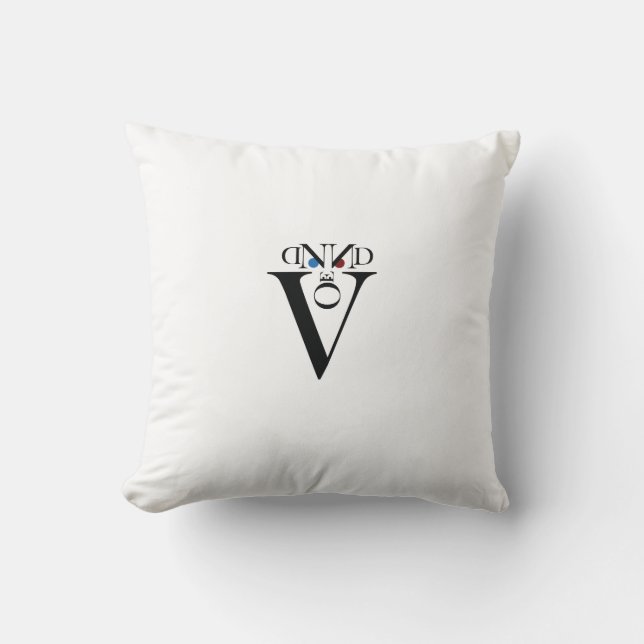 Letter Face Pillow Kussen (Voorkant)