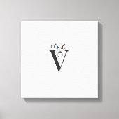 Letter Face Wrapped Canvas Afdruk (Voorkant)