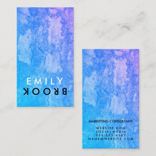 Letter Flip Chic Landelijk Visitekaartje (Voorkant / Achterkant)