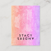 Letter Flip Chic Rustic Visitekaartje (Voorkant)