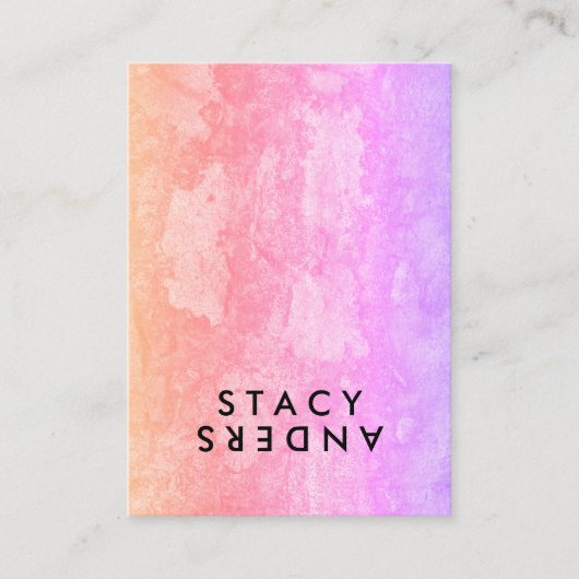 Letter Flip Chic Rustic Visitekaartje (Voorkant)