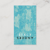 Letter Flip Chic Rustic Visitekaartje (Voorkant)