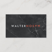 Letter Flip | Marmer | Lux Executive. Visitekaartje (Voorkant)