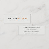 Letter Flip Mini Visitekaartje (Voorkant / Achterkant)