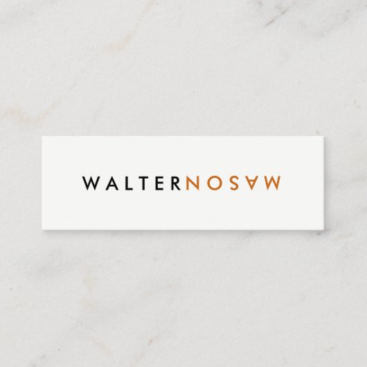 Letter Flip Mini Visitekaartje (Voorkant)