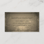 Letter Flip Rustic met Border Visitekaartje (Achterkant)