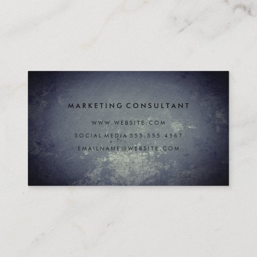 Letter Flip Rustic met Border Visitekaartje (Achterkant)