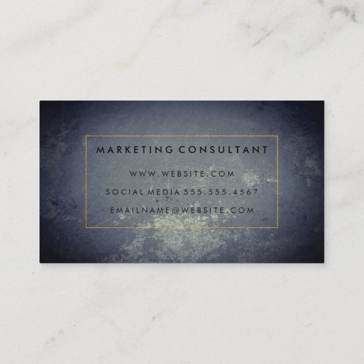 Letter Flip Rustic met rand Visitekaartje (Achterkant)