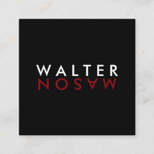 Letter Flip Vierkante Visitekaartje