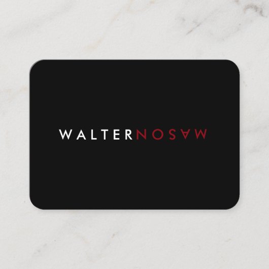 Letter Flip Visitekaartje (Voorkant)