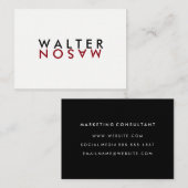 Letter Flip Visitekaartje (Voorkant / Achterkant)