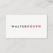 Letter Flip Visitekaartje (Voorkant)