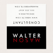 Letter Flip Visitekaartje (Buitenkant ongevouwen)