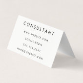 Letter Flip Visitekaartje (Achterkant)